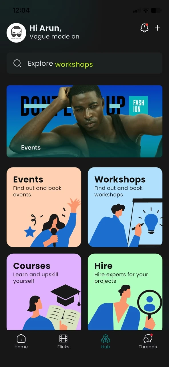 Events, workshops and courses